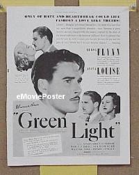 #148 GREEN LIGHT ad '37 Errol Flynn 