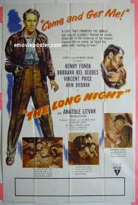 #2248 LONG NIGHT 2sh '47 Henry Fonda 
