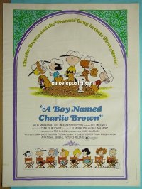 #2205 BOY NAMED CHARLIE BROWN 30x40 70 Snoopy 
