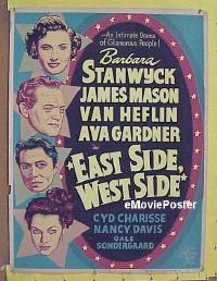 #194 EAST SIDE WEST SIDE 30x40 '49 Stanwyck 