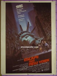 #2212 ESCAPE FROM NEW YORK 30x40 '81 Russell 