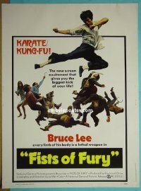 #2214 FISTS OF FURY 30x40 '71 Bruce Lee 
