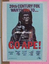 #062 GO APE 30x40'74 5bill Planet of the Apes 