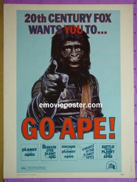 #2220 GO APE 30x40 74 5-bill Planet of Apes 
