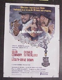 #207 GREAT TRAIN ROBBERY 30x40 '79 Connery 