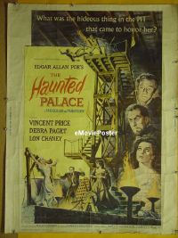 #259 HAUNTED PALACE 30x40 '63 Price, Chaney 