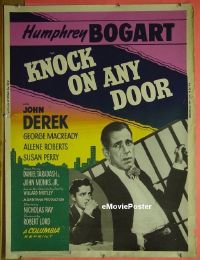 #260 KNOCK ON ANY DOOR 30x40 R56 Bogart,Derek 