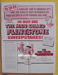 #075 MAN CALLED FLINTSTONE 30x40 '66 