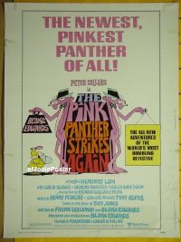 #265 PINK PANTHER STRIKES AGAIN 30x40 '76 