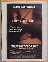 #003 PLAY MISTY FOR ME 30x40 '71 C. Eastwood 