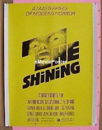 #095 SHINING 30x40 '80 Nicholson, Kubrick 