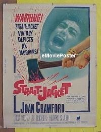 #275 STRAIT-JACKET 30x40 '64 Joan Crawford 