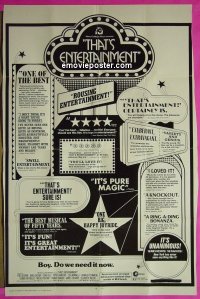 #2927 THAT'S ENTERTAINMENT 30x40 '74 Astaire 