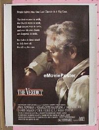 #107 VERDICT 30x40 '82 Paul Newman, Warden 
