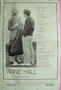 #193 ANNIE HALL 40x60 '77 Woody Allen, Keaton 