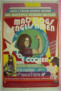 #218 MAD DOGS & ENGLISHMEN 40x60 '71 rock 