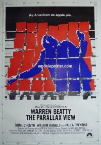 #7717 PARALLAX VIEW 40x60 '74 Warren Beatty 