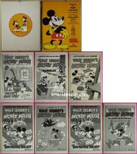 #2832 SIX MICKEY MOUSE RE-RELEASE POSTERS R74 