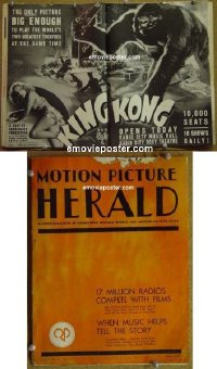 #2513 MOTION PICTURE HERALD '33 King Kong 