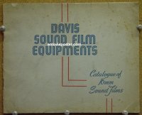#2898 DAVIS SOUND FILM EQUIPMENTS catalog 