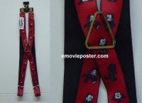 #3131 FELIX THE CAT red/black suspenders '90s 