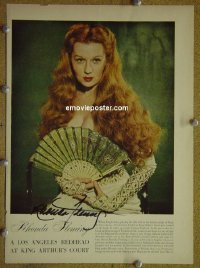 #2578 YANKEE IN KING ARTHUR'S COURT signed ad 