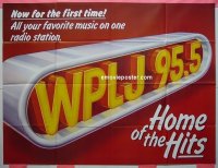 #2253 WPLJ 95.5 radio poster c80s hits! 