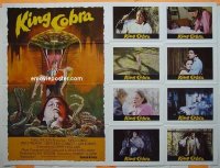 #6245 KING COBRA short stop poster '81 Jaws 