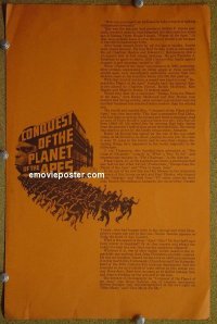 #3297 CONQUEST OF PLANET OF THE APES brochure 