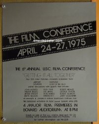 #2702 FILM CONFERENCE special '75 6th USC 