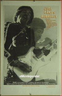 #334 JIMI PLAYS BERKELEY special poster '73 