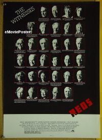 #294 REDS special poster '81 Warren Beatty 