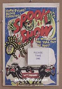 #115 SPOOK SHOW standee '50s horror 