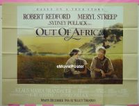 #007 OUT OF AFRICA subway poster '85 Redford 