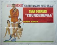 #0630 THUNDERBALL linen subway poster 65 Bond 
