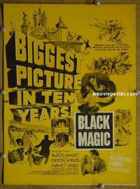 #3365 BLACK MAGIC trade ad '49 Orson Welles 