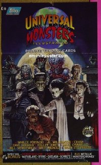 #2833 UNIVERSAL MONSTERS ILLUSTRATED poster! 