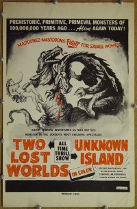 #5403 2 LOST WORLDS/UNKNOWN ISLAND pb '50s