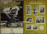 U045 APACHE WOMAN movie pressbook '55 Lloyd Bridges, bad cowgirl!