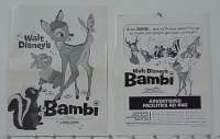 #003 BAMBI pb w/supp R70s Walt Disney 