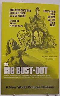U068 BIG BUST-OUT movie pressbook '72 cage of wild desire!
