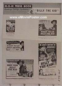 BILLY THE KID ('41) pressbook