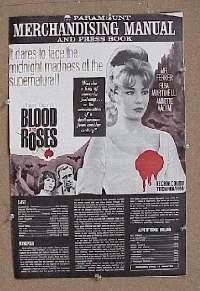 g104 BLOOD & ROSES vintage movie pressbook '61 Roger & Annette Vadim