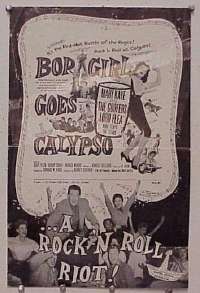 U081 BOP GIRL GOES CALYPSO movie pressbook '57 Judy Tyler, Troup