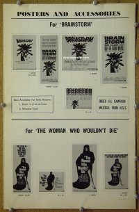 #5679 BRAINSTORM/WOMAN WHO WOULDN'T DIE pb 1960s