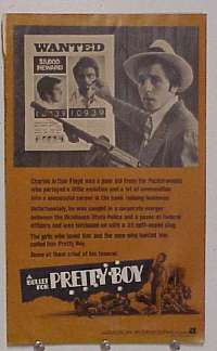 U093 BULLET FOR PRETTY BOY movie pressbook '70 Fabian, AIP crime!