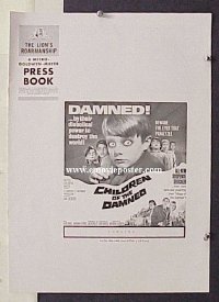 g173 CHILDREN OF THE DAMNED vintage movie pressbook '63 Ian Hendry