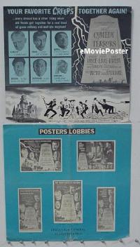 g187 COMEDY OF TERRORS vintage movie pressbook '64 AIP Boris Karloff, Price