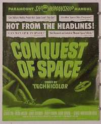 g192 CONQUEST OF SPACE vintage movie pressbook '55 George Pal, sci-fi!