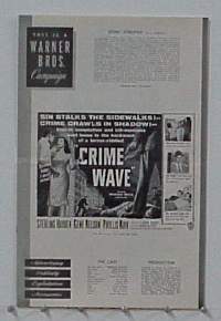 CRIME WAVE pressbook